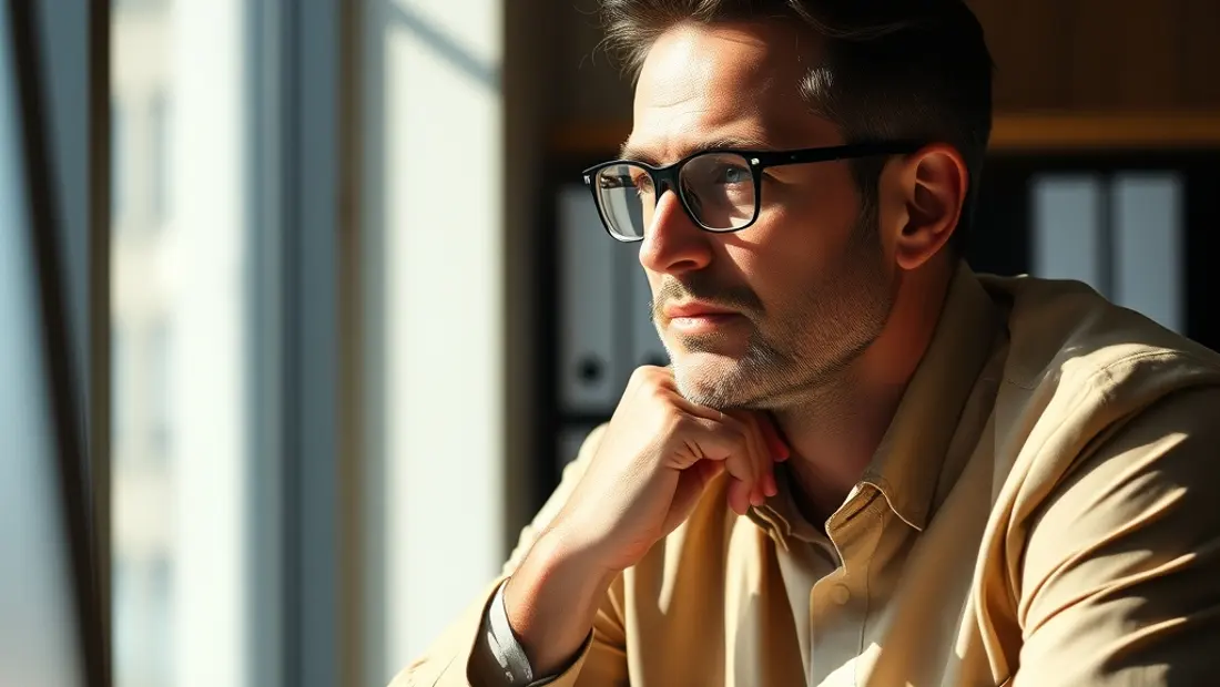 Homme regardant un graphique financier