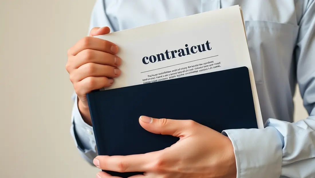 Personne tenant un dossier d'épargne entreprise
