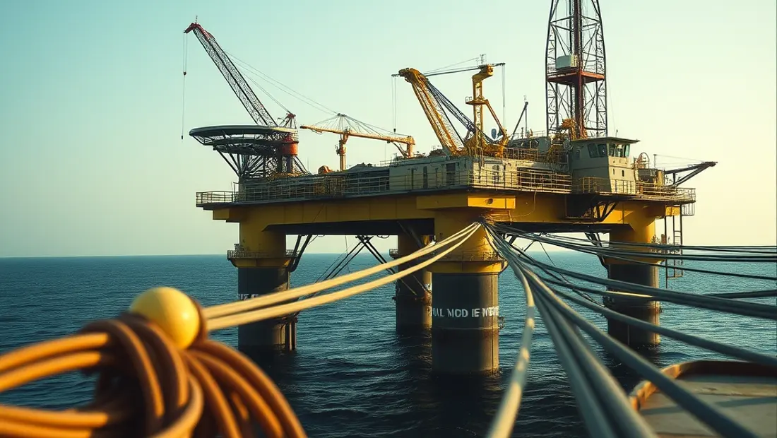 Plateforme pétrolière en mer